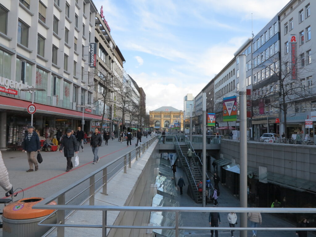 Einkaufsstraße in Hannover