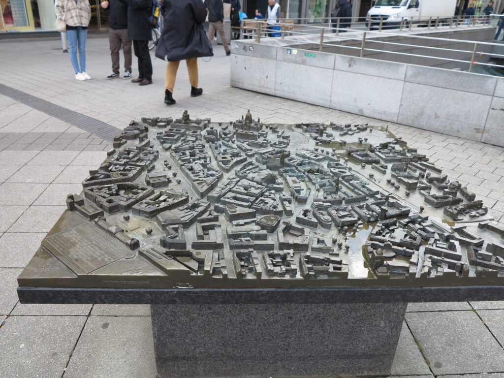 Stadtmodell von Hannover in der Innenstadt